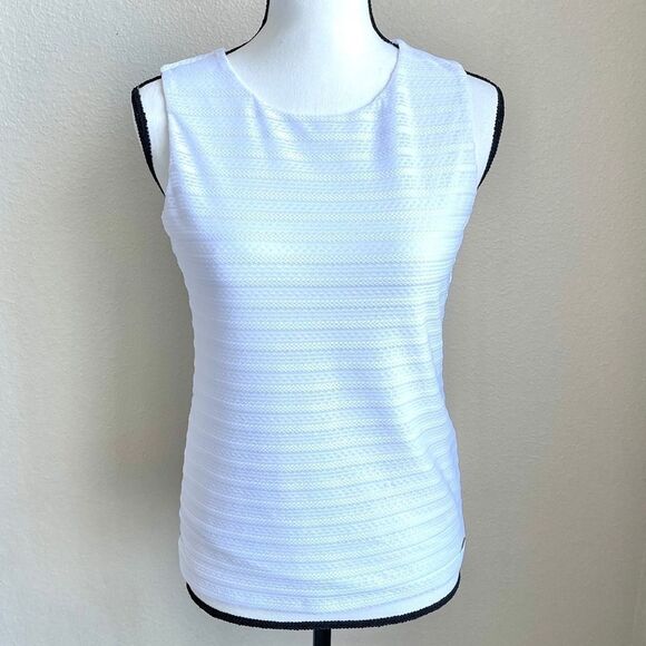 Calvin Klein White Sleeveless Top - Picture 1 of 5
